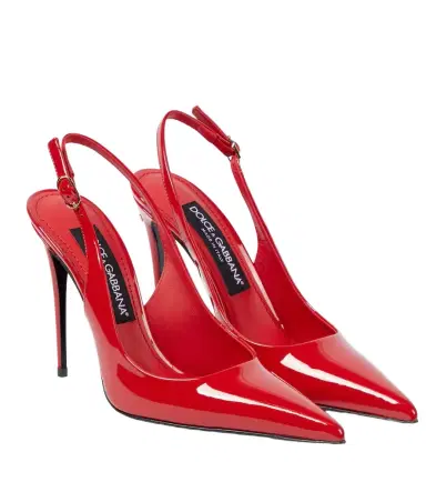 Dolce & Gabbana DG patent leather slingback pumps | Thumbnail 1 Dolce & Gabbana DG patent leather slingback pumps | Thumbnail 1