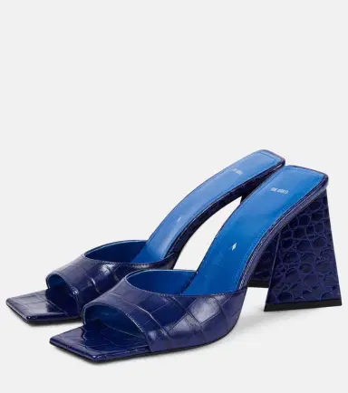 The Attico Mini Devon 85 croc-effect leather mules | Thumbnail 2 The Attico Mini Devon 85 croc-effect leather mules | Thumbnail 2