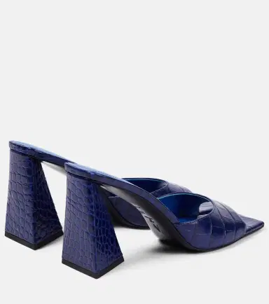 The Attico Mini Devon 85 croc-effect leather mules | Thumbnail 3 The Attico Mini Devon 85 croc-effect leather mules | Thumbnail 3