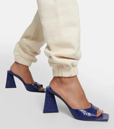 The Attico Mini Devon 85 croc-effect leather mules | Thumbnail 6 The Attico Mini Devon 85 croc-effect leather mules | Thumbnail 6