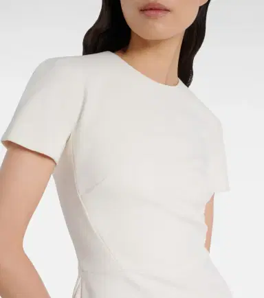 Victoria Beckham Crêpe midi dress | Thumbnail 2 Victoria Beckham Crêpe midi dress | Thumbnail 2