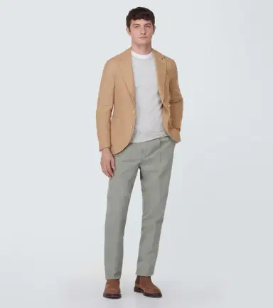 Brunello Cucinelli Wool, cashmere, and silk twill blazer | Thumbnail 4 Brunello Cucinelli Wool, cashmere, and silk twill blazer | Thumbnail 4