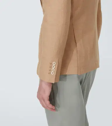 Brunello Cucinelli Wool, cashmere, and silk twill blazer | Thumbnail 6 Brunello Cucinelli Wool, cashmere, and silk twill blazer | Thumbnail 6