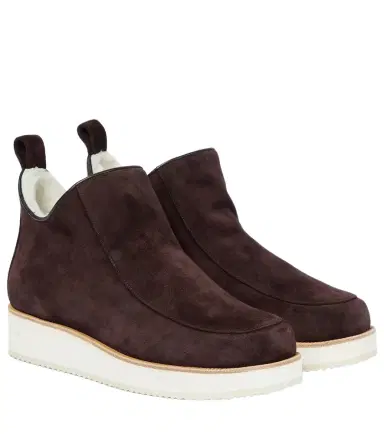 Gabriela Hearst Harry shearling-lined suede ankle boots | Thumbnail 1 Gabriela Hearst Harry shearling-lined suede ankle boots | Thumbnail 1