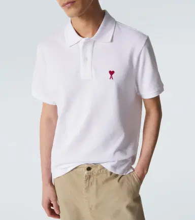 AMI PARIS Ami De Caur cotton piqué polo shirt | Thumbnail 2 AMI PARIS Ami De Caur cotton piqué polo shirt | Thumbnail 2