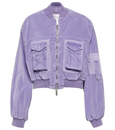 Blumarine Velvet bomber jacket | Thumbnail 1 Blumarine Velvet bomber jacket | Thumbnail 1
