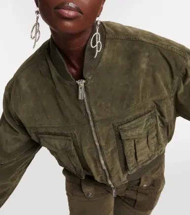 Blumarine Velvet bomber jacket | Thumbnail 2 Blumarine Velvet bomber jacket | Thumbnail 2