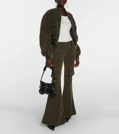 Blumarine Velvet bomber jacket | Thumbnail 4 Blumarine Velvet bomber jacket | Thumbnail 4