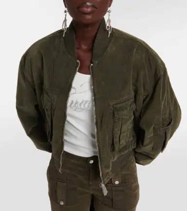Blumarine Velvet bomber jacket | Thumbnail 6 Blumarine Velvet bomber jacket | Thumbnail 6