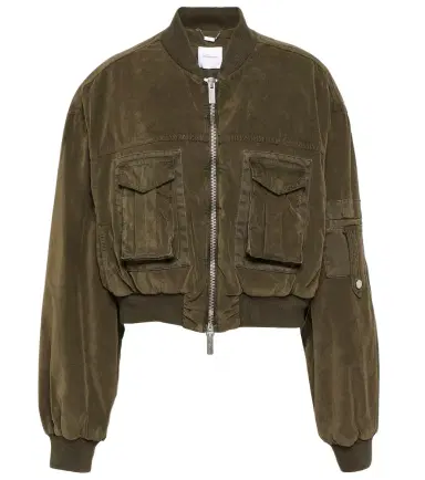 Blumarine Velvet bomber jacket | Thumbnail 1 Blumarine Velvet bomber jacket | Thumbnail 1