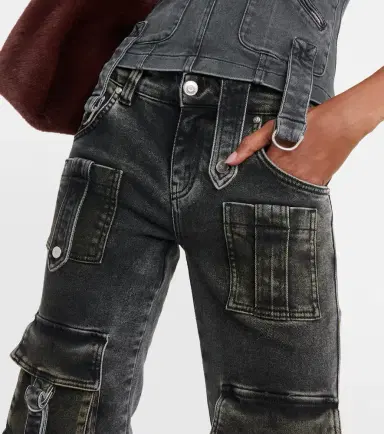 BLUMARINE Low-rise denim cargo pants | Thumbnail 3 BLUMARINE Low-rise denim cargo pants | Thumbnail 3