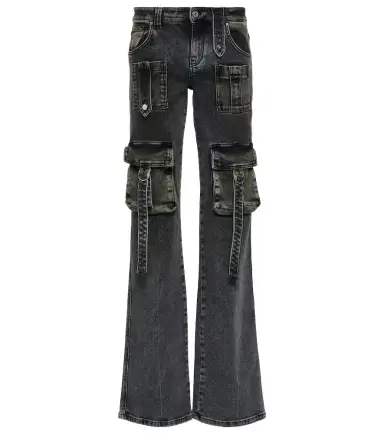 BLUMARINE Low-rise denim cargo pants | Thumbnail 1 BLUMARINE Low-rise denim cargo pants | Thumbnail 1