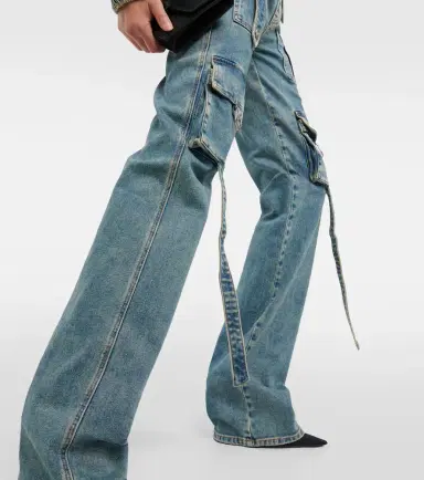 BLUMARINE Low-rise denim cargo pants | Thumbnail 3 BLUMARINE Low-rise denim cargo pants | Thumbnail 3