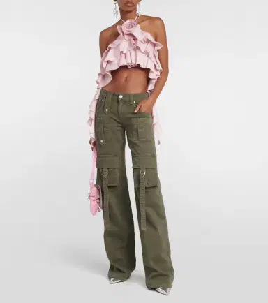 BLUMARINE Low-rise denim cargo pants | Thumbnail 2 BLUMARINE Low-rise denim cargo pants | Thumbnail 2