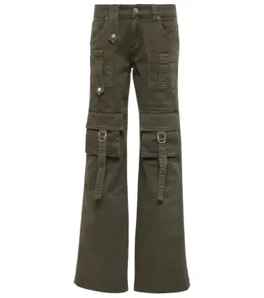 BLUMARINE Low-rise denim cargo pants | Thumbnail 1 BLUMARINE Low-rise denim cargo pants | Thumbnail 1