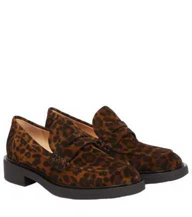 Gianvito Rossi Harris leopard-print suede loafers | Thumbnail 1 Gianvito Rossi Harris leopard-print suede loafers | Thumbnail 1
