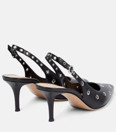Gianvito Rossi Lydia studded leather slingback pumps | Thumbnail 2 Gianvito Rossi Lydia studded leather slingback pumps | Thumbnail 2