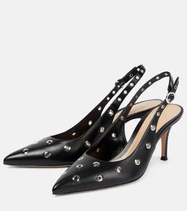 Gianvito Rossi Lydia studded leather slingback pumps | Thumbnail 4 Gianvito Rossi Lydia studded leather slingback pumps | Thumbnail 4