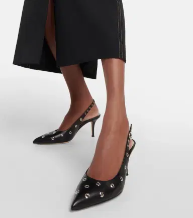 Gianvito Rossi Lydia studded leather slingback pumps | Thumbnail 6 Gianvito Rossi Lydia studded leather slingback pumps | Thumbnail 6