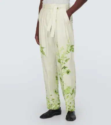 KING & TUCKFIELD Floral belted straight pants | Thumbnail 3 KING & TUCKFIELD Floral belted straight pants | Thumbnail 3