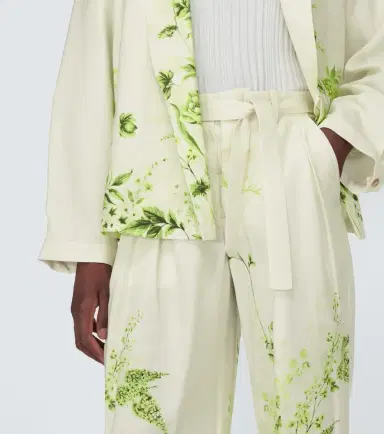KING & TUCKFIELD Floral belted straight pants | Thumbnail 5 KING & TUCKFIELD Floral belted straight pants | Thumbnail 5