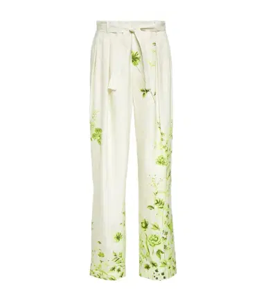 KING & TUCKFIELD Floral belted straight pants | Thumbnail 1 KING & TUCKFIELD Floral belted straight pants | Thumbnail 1
