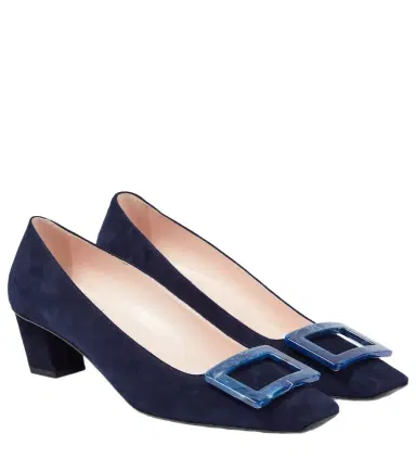 Roger Vivier Belle Vivier 45 suede pumps | Thumbnail 1 Roger Vivier Belle Vivier 45 suede pumps | Thumbnail 1