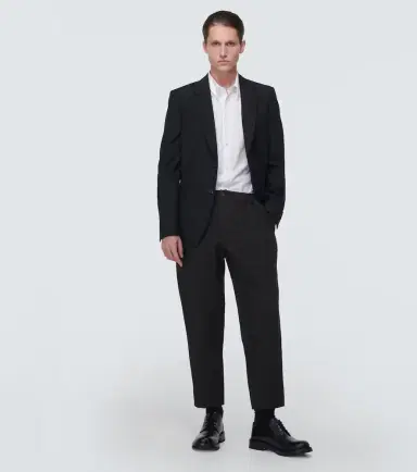 Comme des Garcons Homme Deux Comme des Garçons Homme Deux Mid-rise cropped pants | Thumbnail 3 Comme des Garcons Homme Deux Comme des Garçons Homme Deux Mid-rise cropped pants | Thumbnail 3