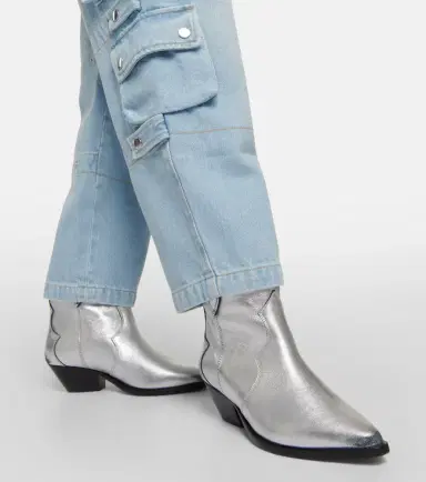 Isabel Marant Dewina metallic leather ankle boots | Thumbnail 3 Isabel Marant Dewina metallic leather ankle boots | Thumbnail 3