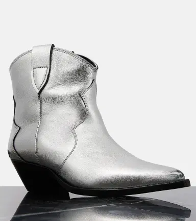 Isabel Marant Dewina metallic leather ankle boots | Thumbnail 4 Isabel Marant Dewina metallic leather ankle boots | Thumbnail 4