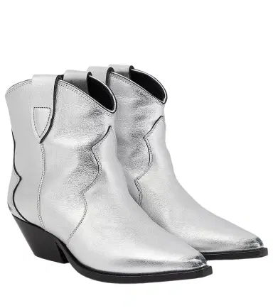 Isabel Marant Dewina metallic leather ankle boots | Thumbnail 1 Isabel Marant Dewina metallic leather ankle boots | Thumbnail 1