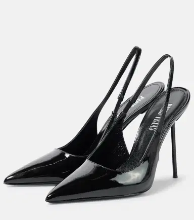 Paris Texas Lidia patent leather slingback pumps | Thumbnail 5 Paris Texas Lidia patent leather slingback pumps | Thumbnail 5
