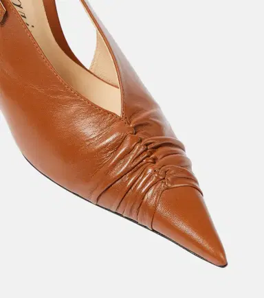 BLUMARINE Leather slingback pumps | Thumbnail 2 BLUMARINE Leather slingback pumps | Thumbnail 2