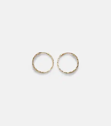 Octavia Elizabeth Edith 18kt gold hoop earrings with diamonds | Thumbnail 2 Octavia Elizabeth Edith 18kt gold hoop earrings with diamonds | Thumbnail 2