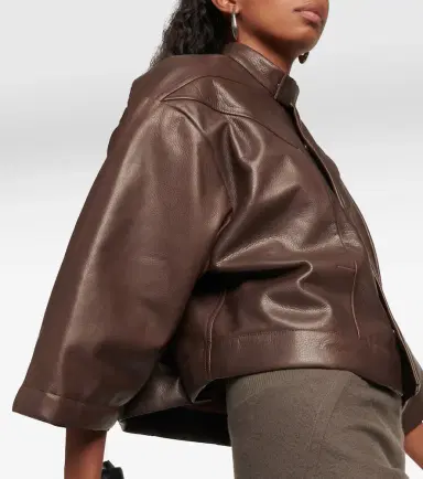 Rick Owens Cropped leather jacket | Thumbnail 2 Rick Owens Cropped leather jacket | Thumbnail 2