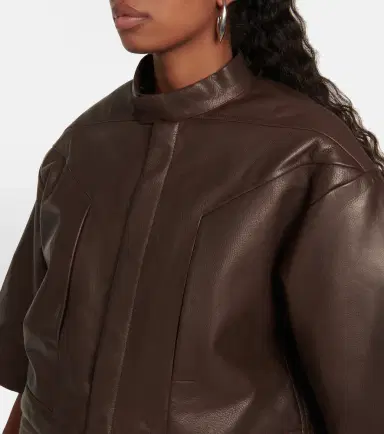 Rick Owens Cropped leather jacket | Thumbnail 3 Rick Owens Cropped leather jacket | Thumbnail 3