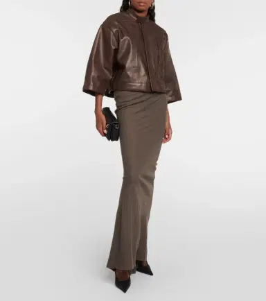 Rick Owens Cropped leather jacket | Thumbnail 5 Rick Owens Cropped leather jacket | Thumbnail 5