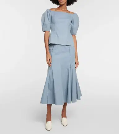 Gabriela Hearst Ellen off-shoulder cotton top | Thumbnail 4 Gabriela Hearst Ellen off-shoulder cotton top | Thumbnail 4