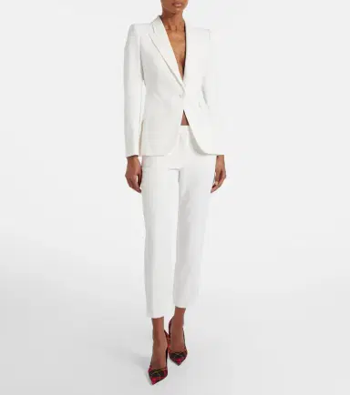 McQueen Mid-rise slim crêpe pants | Thumbnail 5 McQueen Mid-rise slim crêpe pants | Thumbnail 5
