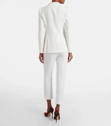 McQueen Mid-rise slim crêpe pants | Thumbnail 6 McQueen Mid-rise slim crêpe pants | Thumbnail 6