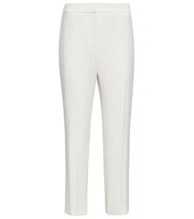 McQueen Mid-rise slim crêpe pants | Thumbnail 1 McQueen Mid-rise slim crêpe pants | Thumbnail 1