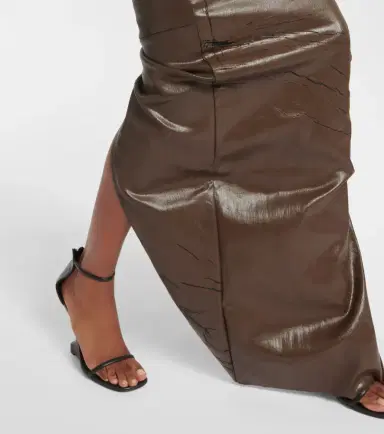 Rick Owens Strapless coated denim gown | Thumbnail 7 Rick Owens Strapless coated denim gown | Thumbnail 7