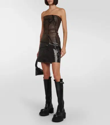 Rick Owens Coated denim corset | Thumbnail 2 Rick Owens Coated denim corset | Thumbnail 2
