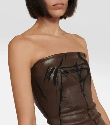 Rick Owens Coated denim corset | Thumbnail 3 Rick Owens Coated denim corset | Thumbnail 3