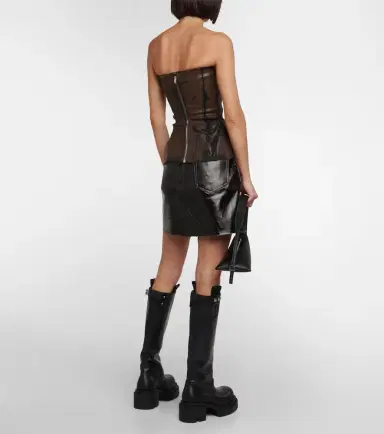 Rick Owens Coated denim corset | Thumbnail 5 Rick Owens Coated denim corset | Thumbnail 5