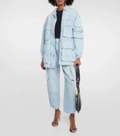 Isabel Marant Elore denim cargo pants | Thumbnail 3 Isabel Marant Elore denim cargo pants | Thumbnail 3