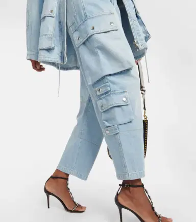 Isabel Marant Elore denim cargo pants | Thumbnail 4 Isabel Marant Elore denim cargo pants | Thumbnail 4
