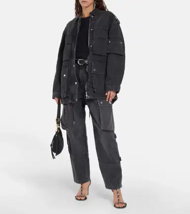 Isabel Marant Elore denim cargo pants | Thumbnail 3 Isabel Marant Elore denim cargo pants | Thumbnail 3