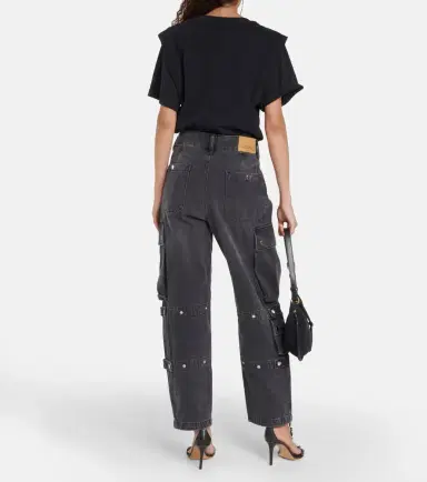 Isabel Marant Elore denim cargo pants | Thumbnail 4 Isabel Marant Elore denim cargo pants | Thumbnail 4
