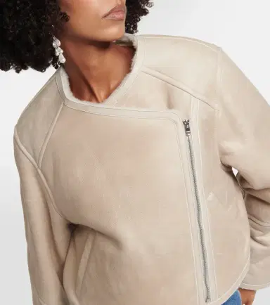 Isabel Marant Ostya shearling-lined leather jacket | Thumbnail 3 Isabel Marant Ostya shearling-lined leather jacket | Thumbnail 3